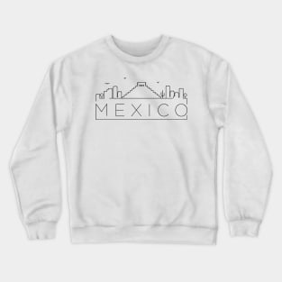 Mexico Minimal Skyline Crewneck Sweatshirt